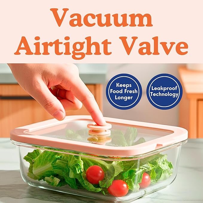 Ziruma Non-Toxic 1.5 cup Glass Food Storage Containers with Lids - Overnight Oats, Plastic Free Meal Prep, Reusable, Airtight, Microwave and Freezer Safe, 4 Pack