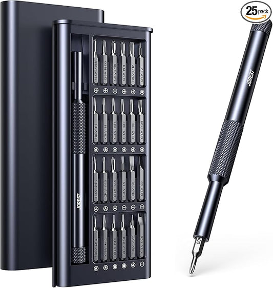 JOREST 25-IN-1 Precision Screwdriver Set, Mini Repair Tool Kit with Torx for Macbook, Computer, Laptop, iPhone, PS5, Xbox, Switch, Glasses, Watch, Ring Doorbell, Electronic, Small Gift Gadget for Men