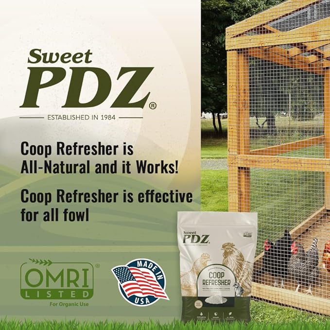 Coop Refresher - Zeolite Odor Eliminator - Essential Chicken Coop Accessory (4-Pack)
