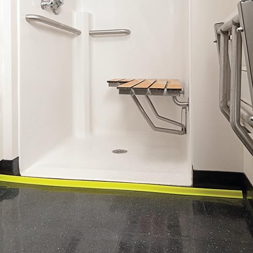 PIG Water Barrier – 10’ L Silicone Water Barrier - Yellow - 0.5625” W x 10’ L x 1.2” H – PM50792-YW
