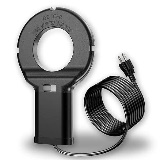 750W Utility De-Icer Submergible Cast Aluminum Chicken Water Heater for Livestock Tank Heater Winter Bird Bath HeaterPower Cord 9.8 Ft