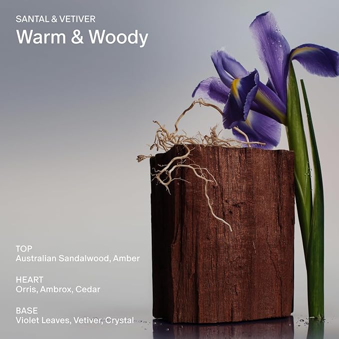 SALT & STONE Aluminum Free Deodorant | Extra Strength 48 Hour Protection for Women & Men | Made with Seaweed Extracts, Niacinamide & Prebiotics (Santal & Vetiver)