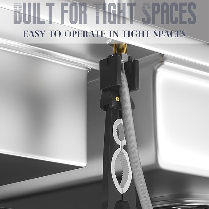 Bathroom Wrench, ABS Wrench Faucet Plumbing Tool, Plumber Sink Installation Pipe Extractor, Multi-Function Installation Tool, Suitable for Installing Pipes under Bathrooms,Toilets,Kitchens,and Sinks