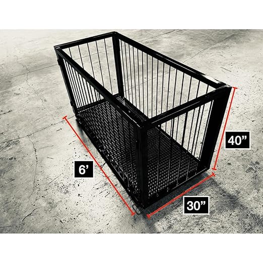 Liberty LS-930-6'x30-USA Livestock Cage System for Cattle, The Ultimate Solution for Weighing Your Livestock | 10,000 lb x 2 lb