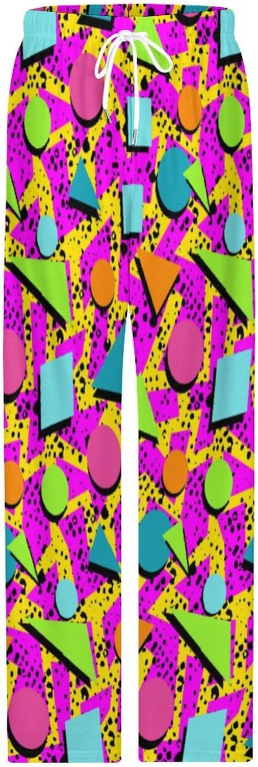 Funny Mens Pajama Pants Lightweight Soft Lounge Pant Sleep Pj Bottoms for Men With Pockets