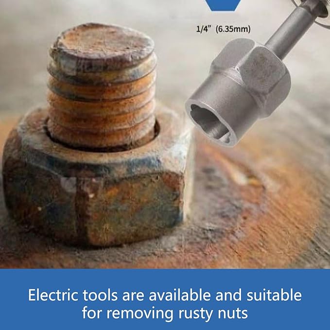 Heavy Duty Bolt Extractor Nut Removal Set 26 Tool Alloy Steel Construction Hexagonal Shank Adapter Precise Drill Bit Included Extraction Adapter
