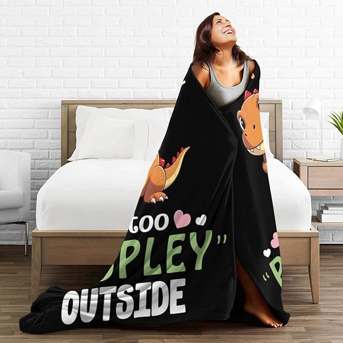 Dinosaur Blanket, Soft Plush Fleece Dino Animal Throw Blanket - Cozy Warm Stuffed Blankets Bedding Dinosaur Gifts for Women Girls Kids Adults 50"X60"