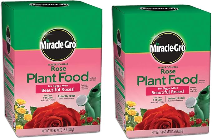 Miracle-Gro Water Soluble Rose Plant Food 1.5 lbs., 2-Pack