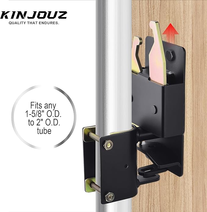 2-Way Heavy Duty Farm Gate Latch - Lockable Fence Gate Latch for Metal Tube Gates, Livestock Cattle, Horse Corrals, Ranches, Pastures, Pet Cages & Fences (Screws & Instructions Included)