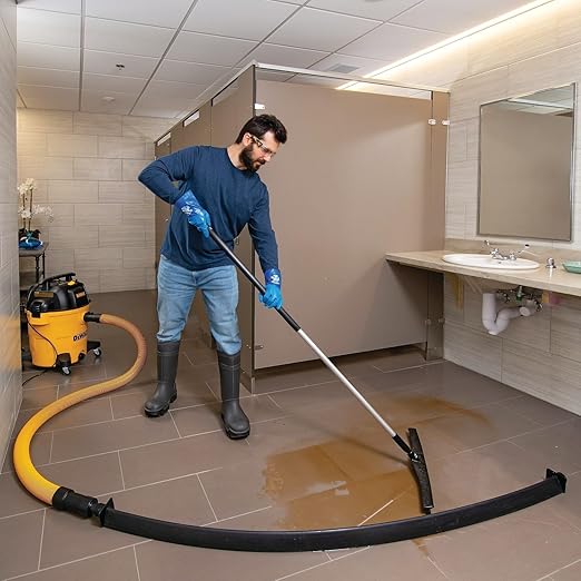 PIG Water Vacuum Barrier for Basement Flooding | Portable Water Removal | 4" W x 6’ L x 2.25" H | PM50805