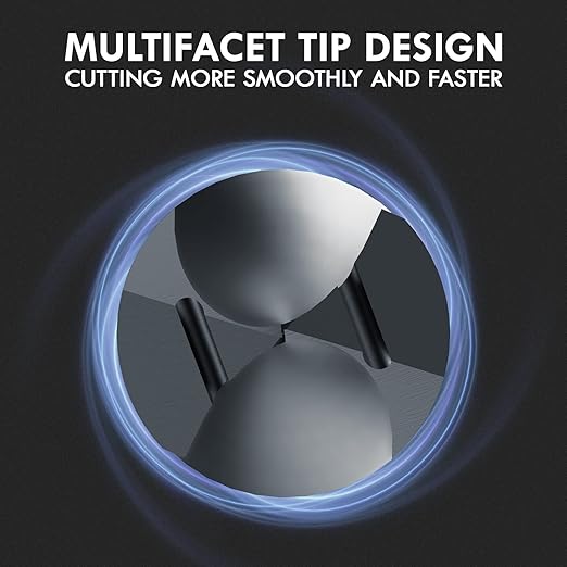 TiAIN Coating Cobalt Drill Bit Set, Multifacet Tip 29Pcs M35 Jobber Drill Bit Kit for Hardened Metal, Stainless Steel, Cast Iron and Soft Materials, with Metal Index Storage Box, 1/16"-1/2"