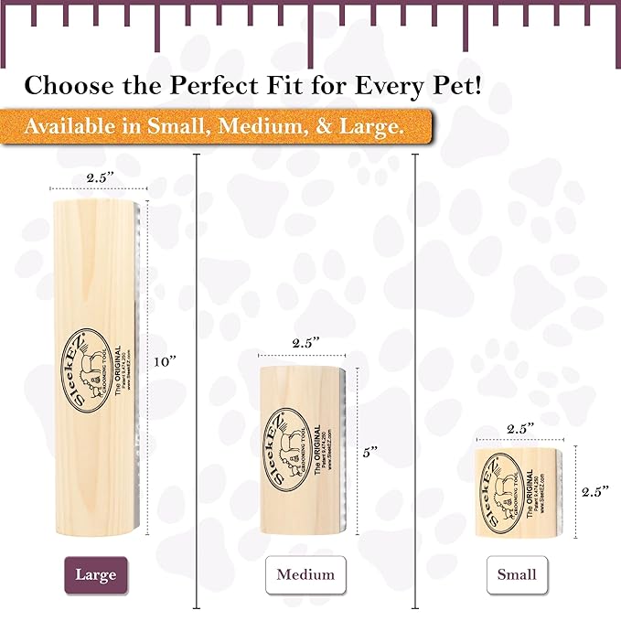 SleekEZ Deshedding Grooming Tool | Horse Brush for Horse Grooming Kit | Pet Hair Removal Tool | Curry Comb | Deshedding Brush | Shedding Comb | Works on All Hair Types | Made in USA | 1 pack | 10 inch