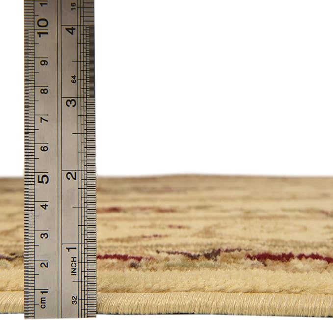 Unique Loom Versailles Collection Traditional Classic Floral Motif Area Rug (8' 0 x 11' 4 Rectangular, Ivory/ Tan)