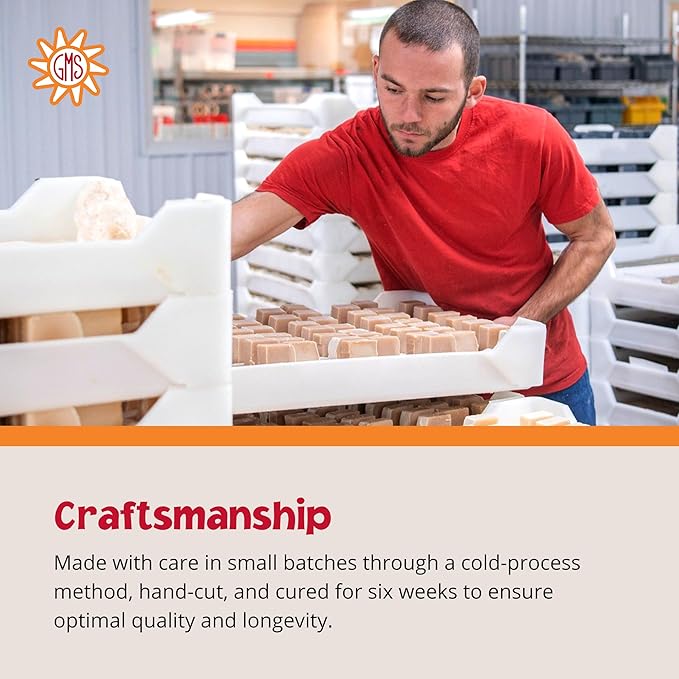 Goat Milk Stuff LEMONGRASS Goat Milk Soap - Natural Soap Bar, Gifts for Men and Women, Gentle for both Face and Body, Handmade Bar Soap (Box of 2)