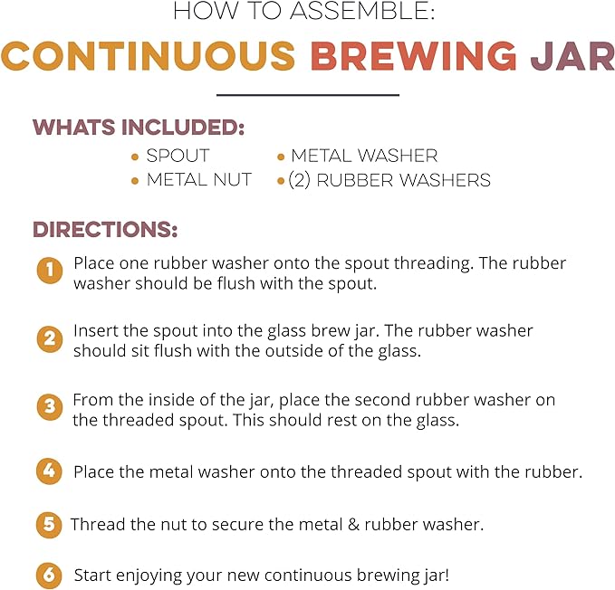 Cultures for Health Continuous Kombucha Brewing Jar with Spigot | 5 Liter Glass Jar with Spout for DIY Fermentation | Long Term Kombucha SCOBY Hotel Jar | Daily Kombucha Tea Probiotic Drink Dispenser