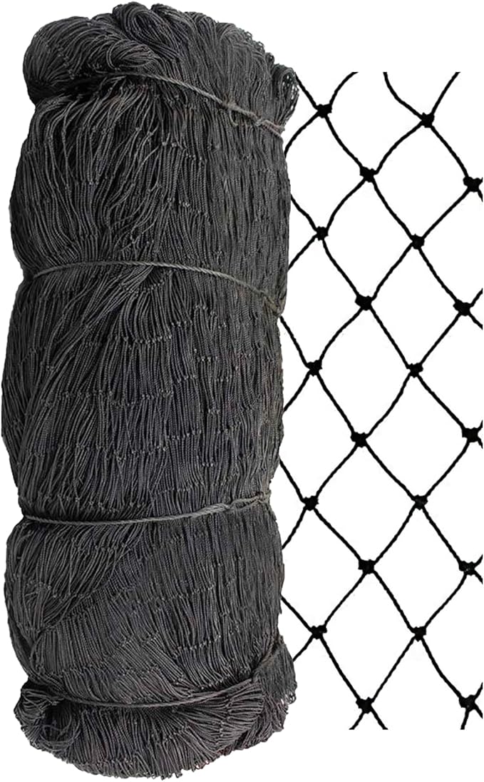 Stromberg’s 2” Mesh Heavy Duty Knotted Aviary Netting, UV Resistant Polyethylene Fiber for Game Birds, Pheasants & Poultry, 85 Lbs Break Strength Durable Against Weather and Predators, Size 50' x 100'