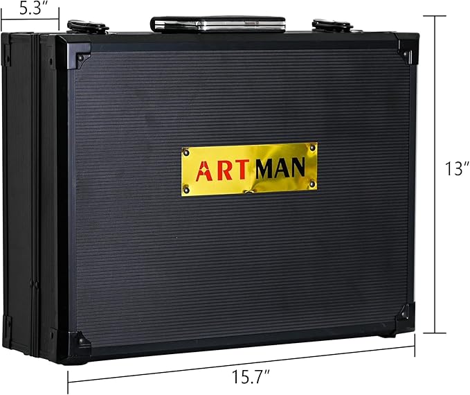 247 Piece Tool Kit, Basic Home Maintenance Tool Set, Machinery Tool Set for Homeowner, Apartment, Office, Mechanic, Men, Car, and as A Gift