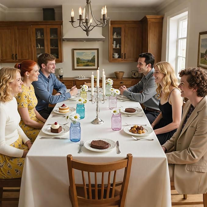 WELLIFE 6PCS 32 oz Mason Jars Wide Mouth-Vibrant Colored Glass Jars for Canning, Food Storage, Fermenting & DIY Craft. Glass Jar with Lid, Airtight & Durable