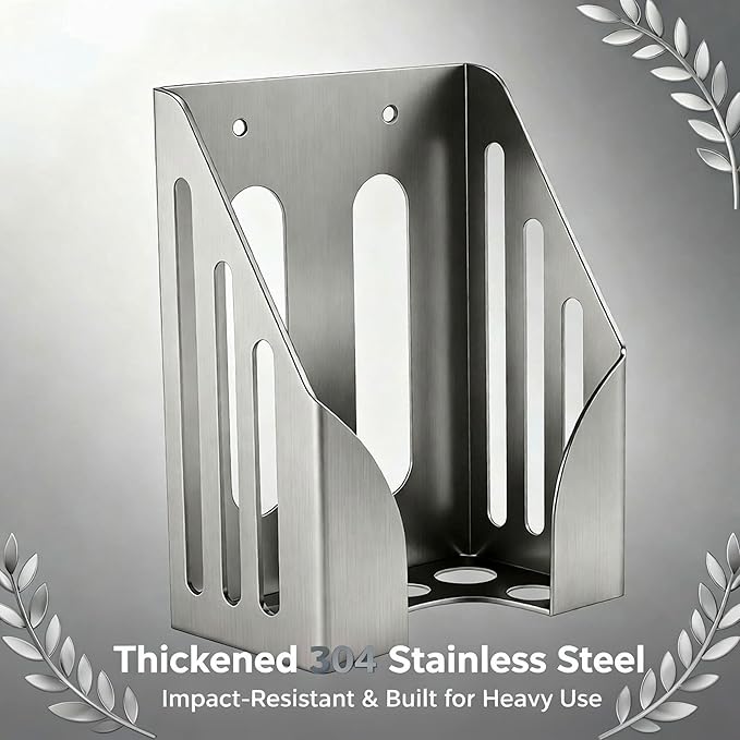 304 Stainless Steel Salt Block Holder, 4LB Mineral Salt Lick Block Holder for Deer, Goats, Horses, Cattle & Sheep, Rust-Resistant Design with Mounting Screws
