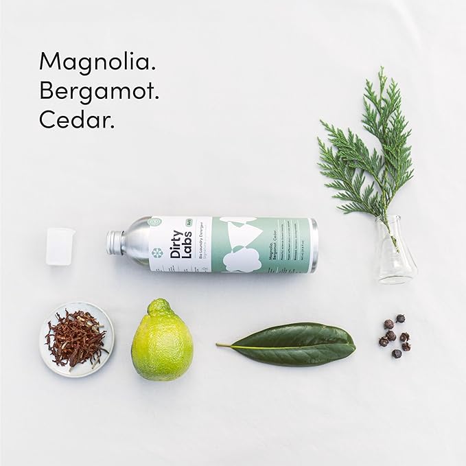 Dirty Labs | Signature Scent Bio-Liquid Laundry Detergent 80 Loads (21.6 fl oz) Hyper-Concentrated High Efficiency & Standard Machine Washing Nontoxic, Biodegradable Stain Odor Removal