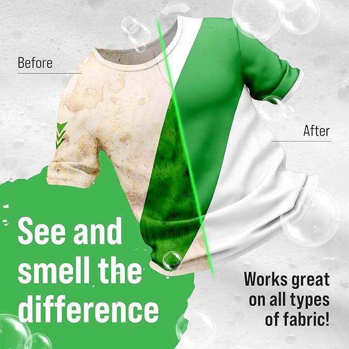 Rockin' Green Laundry Detergent, Plant based, All Natural Laundry Detergent Powder, Vegan and Biodegradable Odor Fighter, Safe for Sensitive Skin (Active Wear 90 Loads - AC/DSea Breeze)