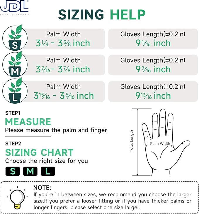 JDL Gardening Gloves for Women, 6 Pairs Breathable Latex Coated Yard Garden Gloves, Rubber Outdoor Protective Work Gloves with Grip, Multiple Colors, Medium Size