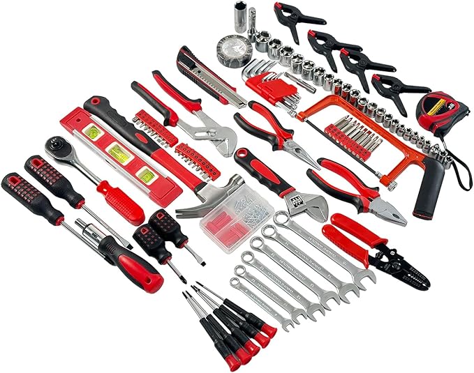 237 Piece Tools Set Professional All-in-One Home Tool Kit with Plastic Toolbox for College, General Household and Repair Set