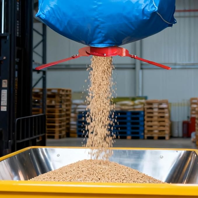 Bulk Bag Unloader for Animal Feed, Grain & Fertilizer | FIBC Big Bag Dispenser | Heavy-Duty, Portable Tool for Farm, Warehouse, Construction