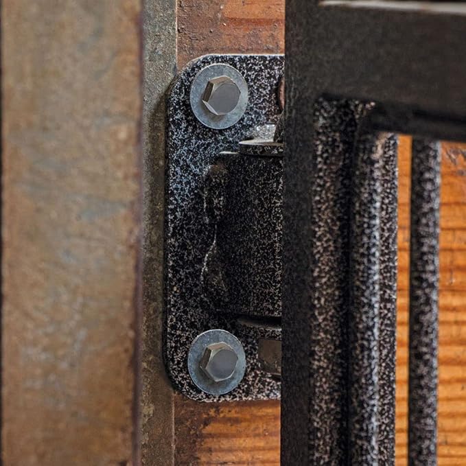 Easy-Up Titan Horse Stall Gates | Heavy-Duty Steel Construction | Rust-Resistant Finish | Ideal for Barn, Farm & Equestrian Use | Horseshoe Gate with Yoke - 52" Wide | Color Gray Armor