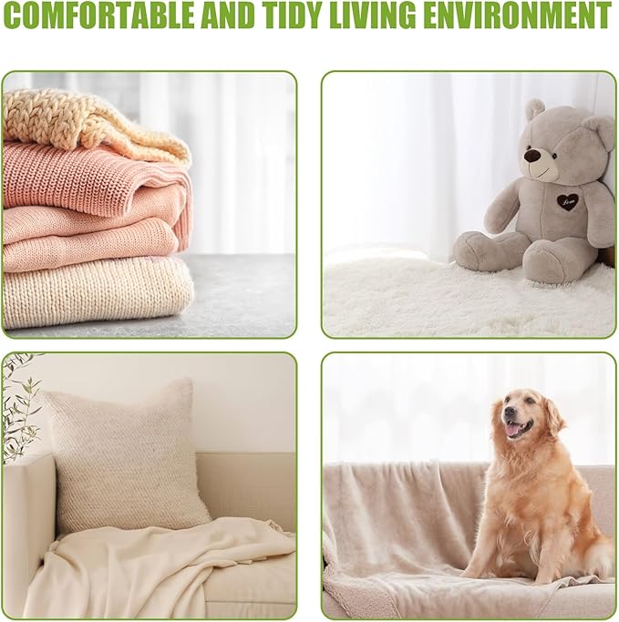 12 PCS Pet Hair Remover for Laundry, Reusable Dog & Cat Hair Remover for Laundry, Laundry Pet Hair Catcher for Clothes, Bedding, Won’t Damage Fabrics (Green)