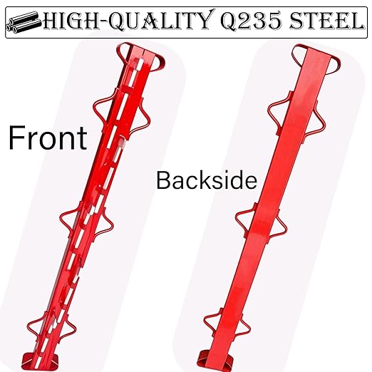 Woven Wire Fence Stretcher Bar 4ft with 5 Wedges, Wire Stretcher Fence Suitable for Fixing Fences on Pastures,Farms, Garden Barriers,Orchard Professional Use
