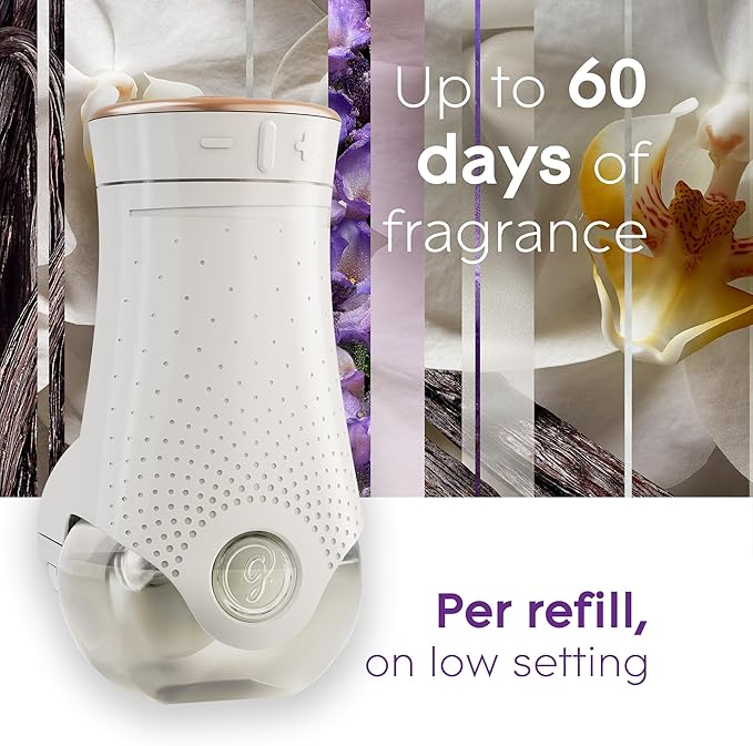 Glade PlugIns Refills Air Freshener, Scented and Essential Oils for Home and Bathroom, Lavender & Vanilla, 3.35 Fl Oz, 5 Count