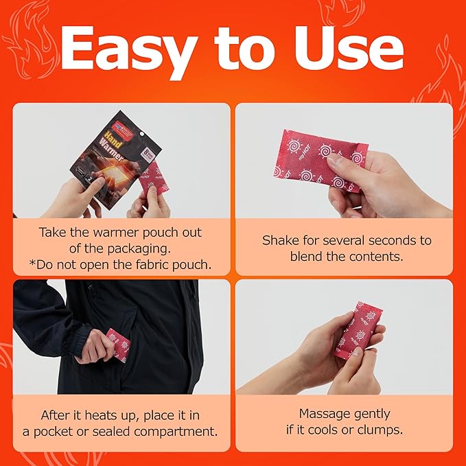 Body & Hand Warmers (20, 30, 40 Bulk Pack) - R.O.K. Army Tested Standard Issue Quality - Long Lasting Heat, Non-Adhesive, Disposable, Air-Activated Warmers for Camping, Cold Weather, Skiing, Hiking