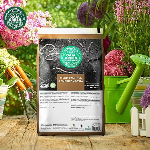 GAIA GREEN 30L Worm Castings Powder, Soil & Plant Fertilizer for Urban Gardens & Lawns