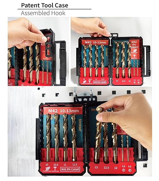Metric M42 8% Cobalt Drill Bits Set for Stainless Steel and Hardened Steel (10-13mm/7PCS)