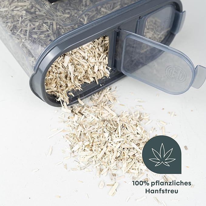 BOXIO - Hemp: 5.6 l Odor Neutralizer & Bedding - Ideal for Camping Toilets, Separation Toilets, and composting Toilets, but Also as Bedding for Hamsters, Small Animals, or Rabbits.