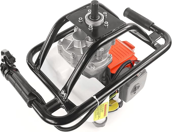 NEOTEC 72CC 2-Stroke Gas Powered Earth Auger Post Fence Hole Digger + 4" 6" 8" Auger Drill Bits, Petrol Drill Borer for Garden & Lawn, Digging