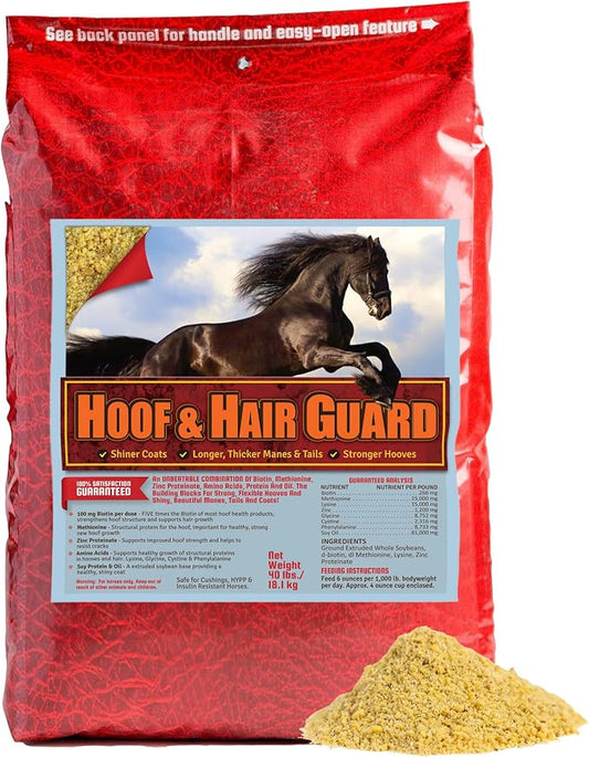 Hoof & Hair Guard 40 lb, Equine Hoof Strengthening & Coat Conditioning Supplement