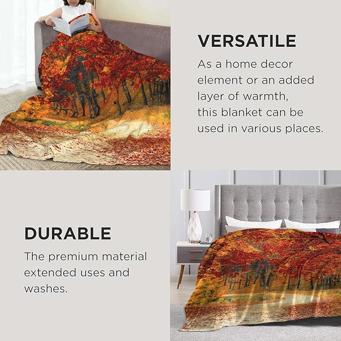 Farmhouse Cow and Daisy Throw Blanket Gifts for Women, Soft Fuzzy Warm Cozy Flannel Blankets for Bedroom, Travel, Couch, Home Decor 50x60 in