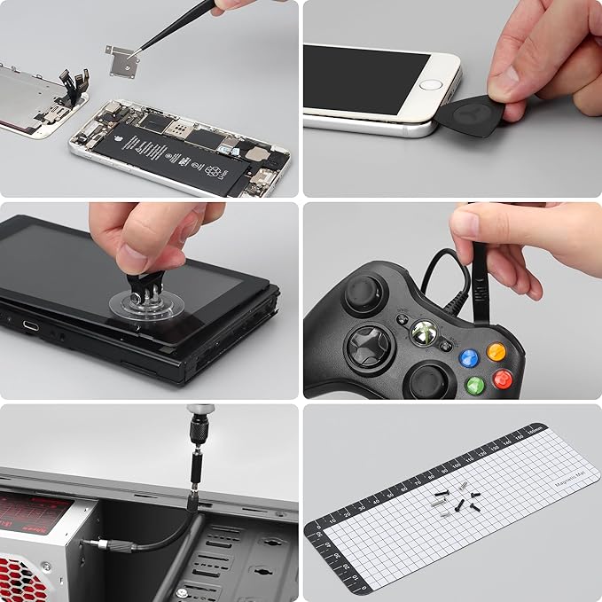 STREBITO Precision Screwdriver Set, 153 in 1 Electronics Tool Kit with Case, 140 PCS Magnetic Precision Bits - Computer, Laptop, iPhone, Macbook, PC, Game Controller, RC, Electronics, Phone Repair Kit