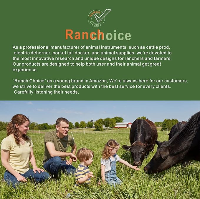 Rechargeable Cattle Stick for Cows Sheep Pig Electric Livestock Prod for Cattle Dog Hog Animal Shocker with 28″ Flexible Shaft (Total 38 INCH)