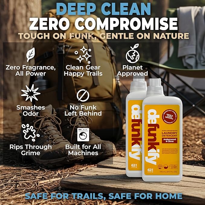 Laundry Detergent 124 Load. 'Amberwood & Citrus' Essential Oil Liquid Laundry Detergent Washing Soap for Sensitive Skin. ProvenSafe™ Cleaning Supply w/Odor & Stain Remover for Activewear & All Fabrics