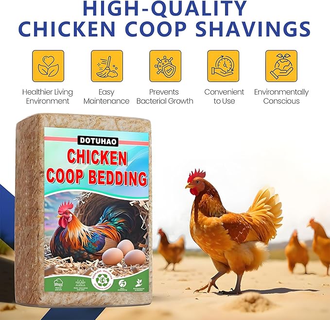 Pine Shavings, Wood Shavings, Chicken Coop Bedding, All Natural Chicken Coop, Chickens Bedding, Small Animal Pine Beddings for Pet Guinea Pigs, Rabbits, Hamsters, Gerbils (1 LB)