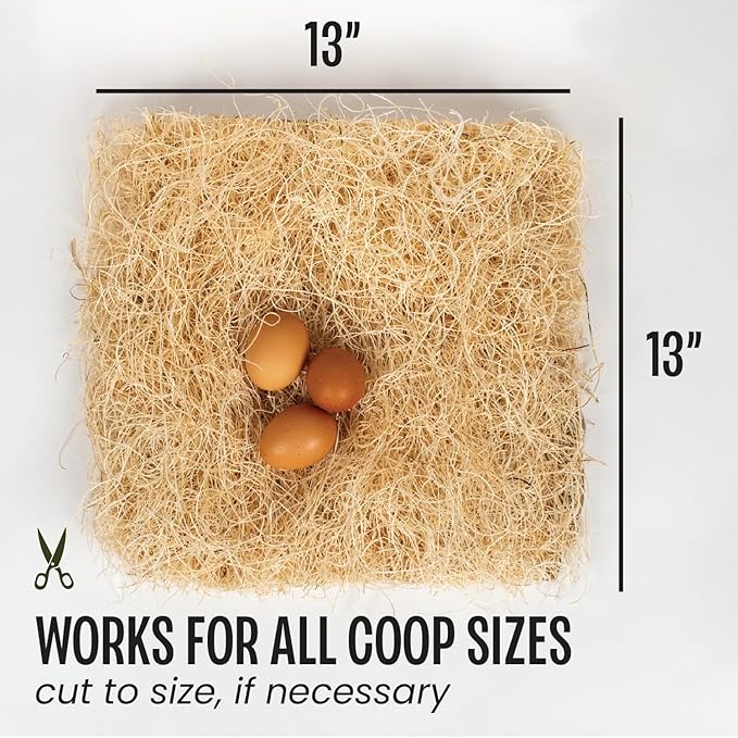 MagJo Premium Aspen 12 Pack Excelsior Nesting Liners (12 Pack), Chicken Bedding for Nesting Box, Nesting Pads Box Liners, Chicken Bedding for coop, Chick Bedding, USA Grown & Sustainably Harvested