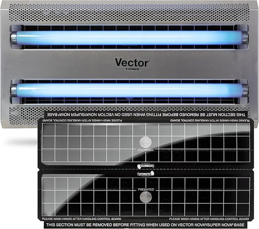 Catchmaster Vector 30, UV Light Fly Traps Indoor for Home, Electric Gnat Traps for House Indoor, Shatterproof Bulbs UV Lamp Fly, Insect & Mosquito Killer, Silent Bug Light for Kitchen, Shed, Garage