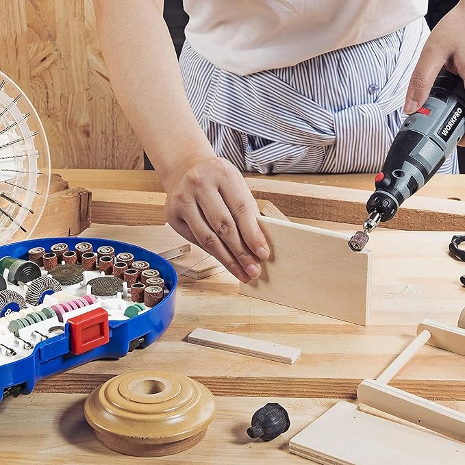 WORKPRO 276-piece Rotary Tool Accessories Kit Universal Fitment for Easy Cutting, Carving and Polishing