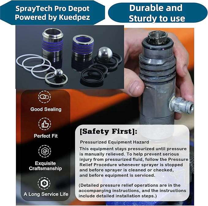 249123 Pump Repair Packing Kit Compatible with Graco 7900 2030 200 300 Airless Paint Sprayer Aftermarket OEM Replacement Seal Kit,Airless Paint Sprayer Accessories