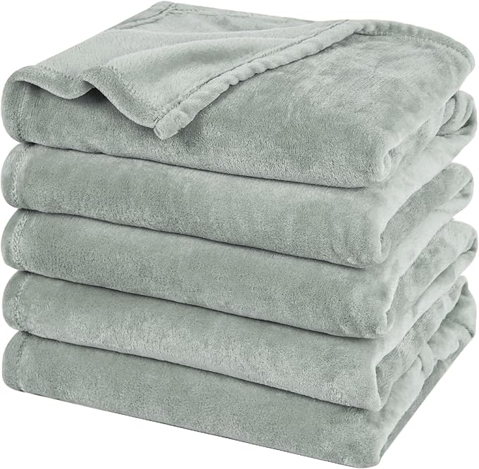 PHF Oversized King Fleece Blanket 120"x120", No Shed No Pilling Big Soft Blanket, Extra Large 10'x 10' Lightweight for Bed, Sofa Travel and Camping, Suitable for All Season, Jasper Stone