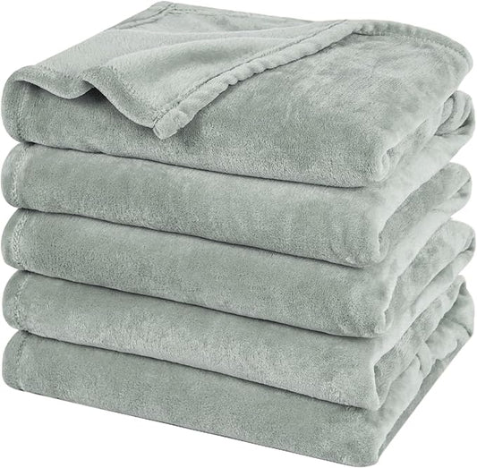 PHF Oversized King Fleece Blanket 120"x120", No Shed No Pilling Big Soft Blanket, Extra Large 10'x 10' Lightweight for Bed, Sofa Travel and Camping, Suitable for All Season, Jasper Stone