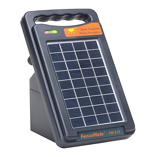 Solar Electric Fence Charger - Sun-Powered Energizer with Battery Backup, Portable & Weatherproof Protection for Poultry, Backyard & Gardens - Sleep Sound Knowing Your Coop is Safe